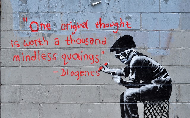 Banksy quotes Diogenes